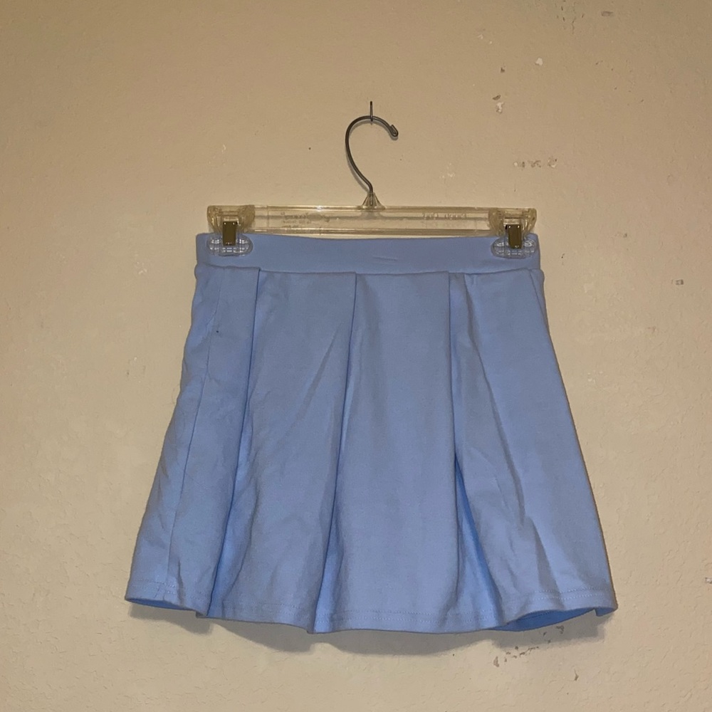 light blue skirt